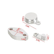 For LS Engine EVAG EGR Block Off Plates Kit Intake Exhaust Manifold Baffle Aluminum Valves Gasket Set New