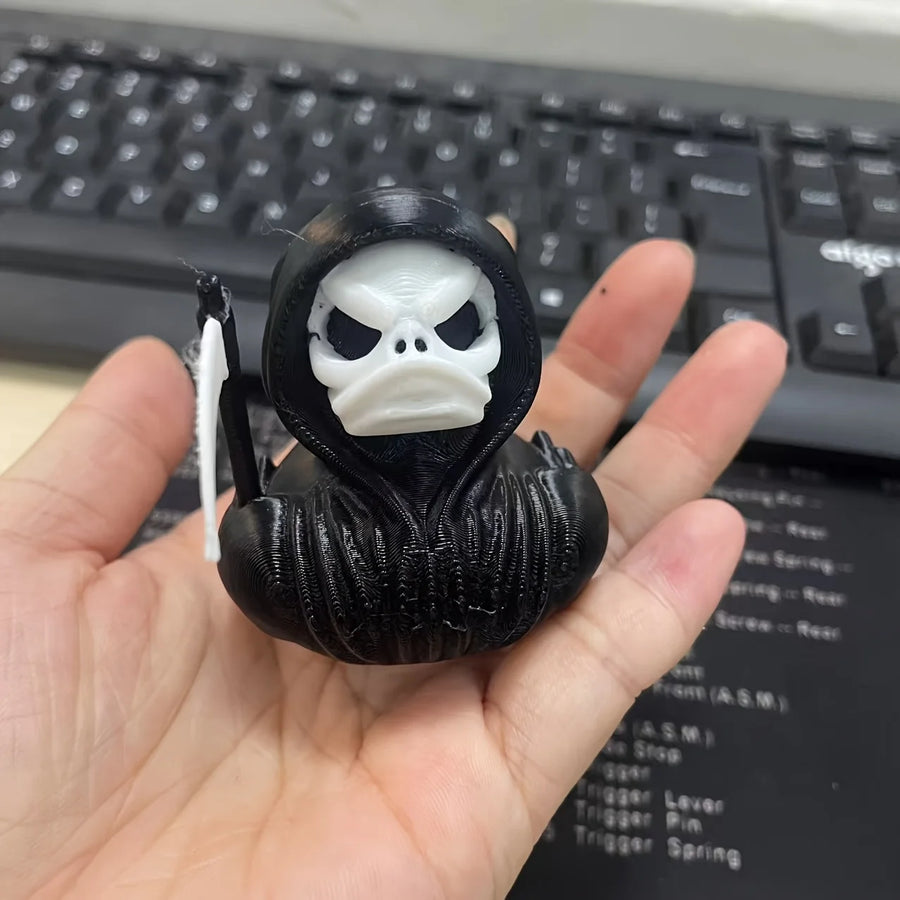3D-Printed Grim Reaper Duck Dashboard Statue