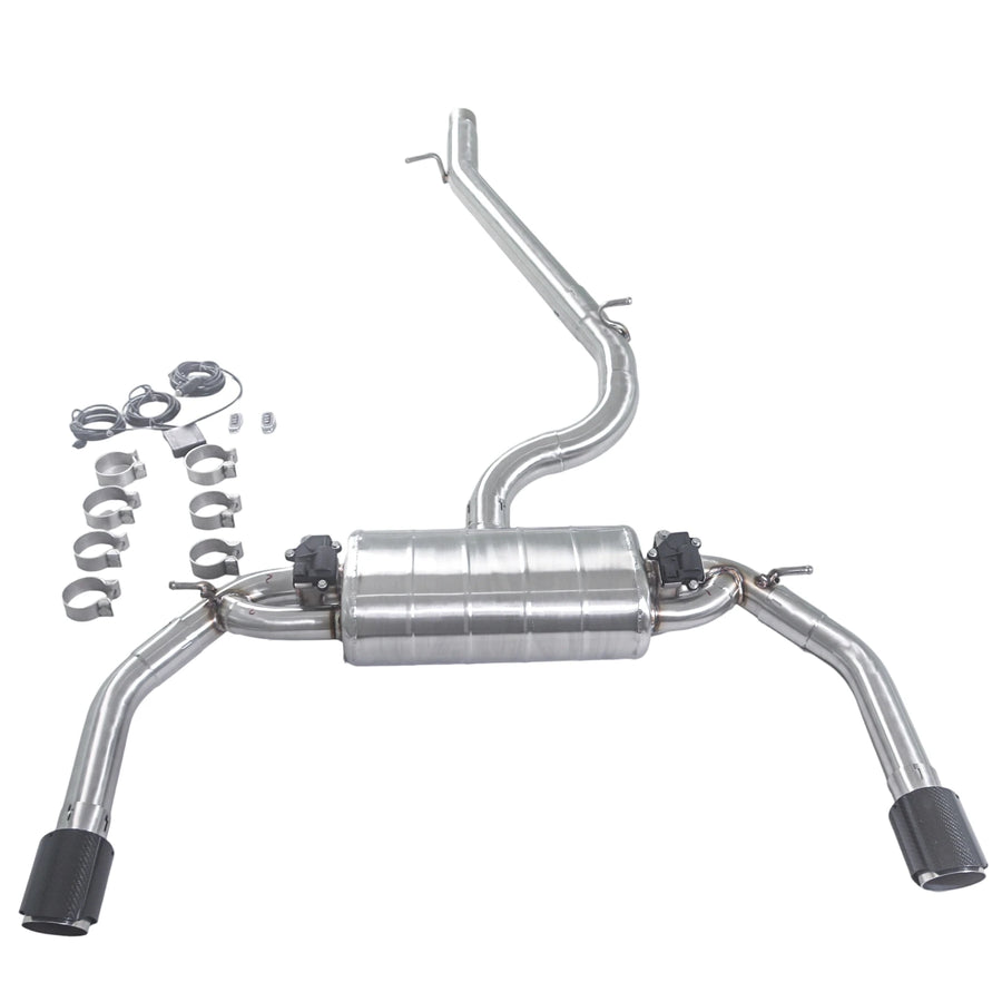 304 Stainless Steel Catback Exhaust System for Audi A3 2.0T 2014-2023 Valved