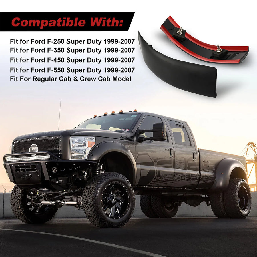 Cab Corner Roof Molding Trim for 99-07 Ford Super Duty F250 F-350 F-450