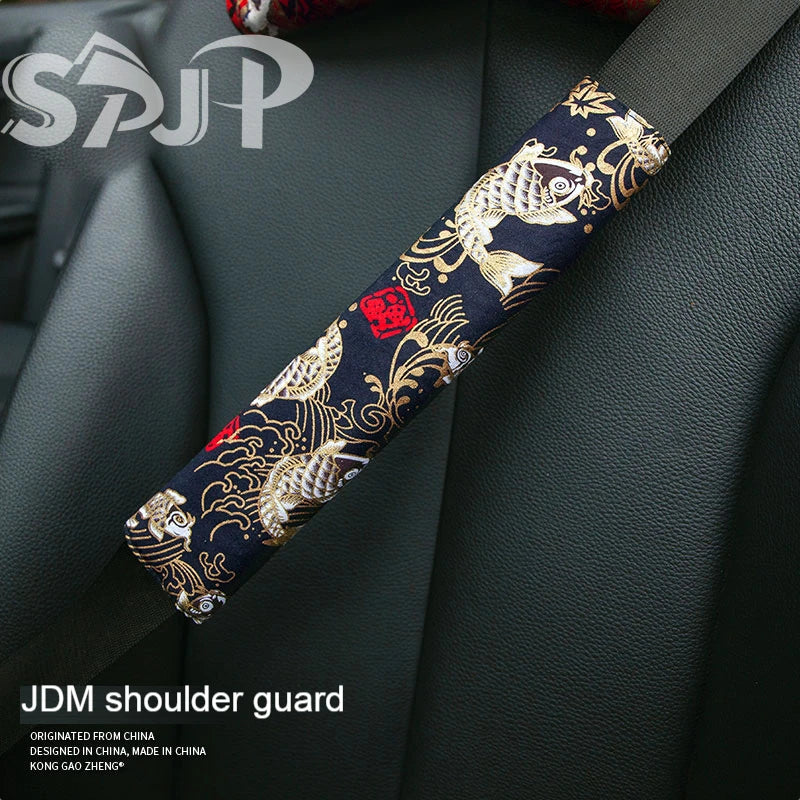 JDM-Style Plush Seat Belt Shoulder Pads – 2-Piece Set