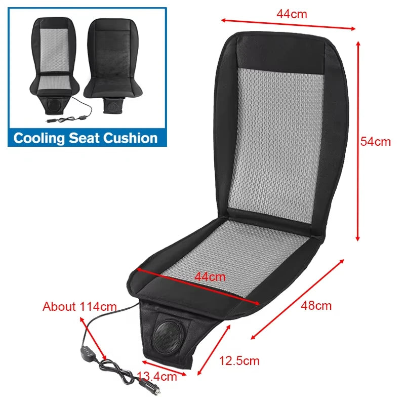 Universal 12V Ventilated Cooling Car Seat Cushion