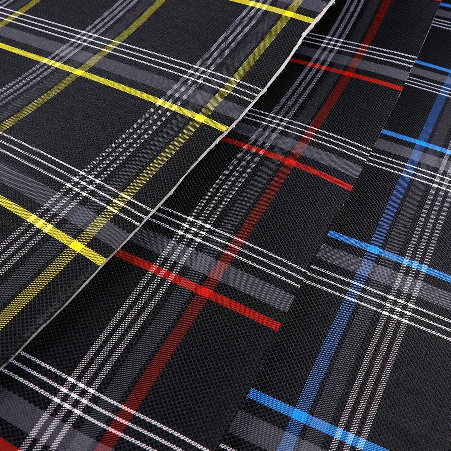 Volkswagen Golf GTI-Style Plaid Upholstery Fabric – 1.5 m Wide