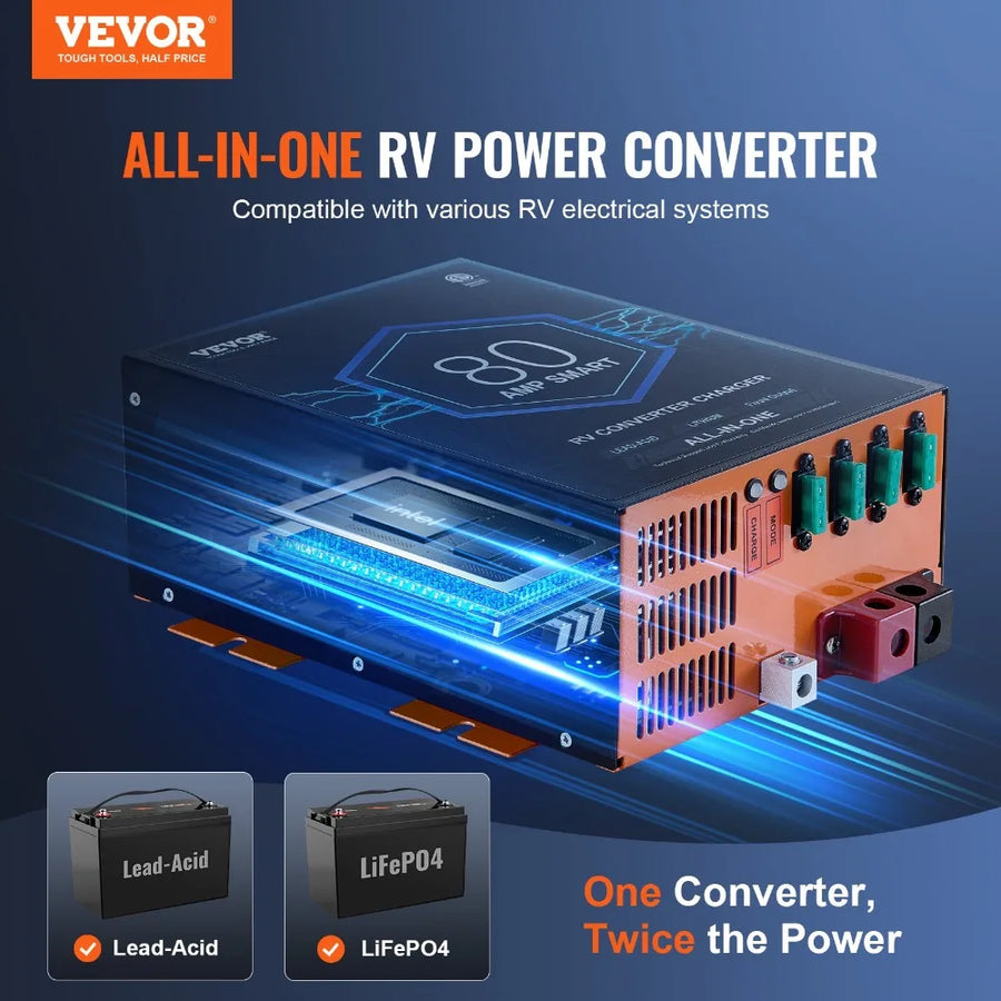 RV Power Converter & Battery Charger