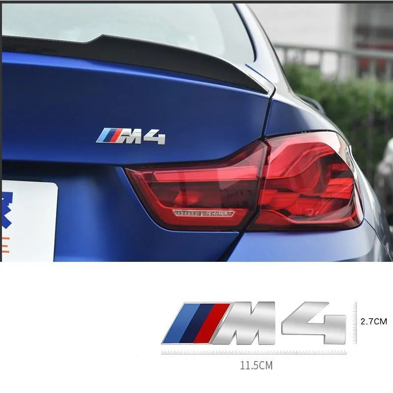 BMW M Performance 3D Fender and Rear Trunk Emblem Badge