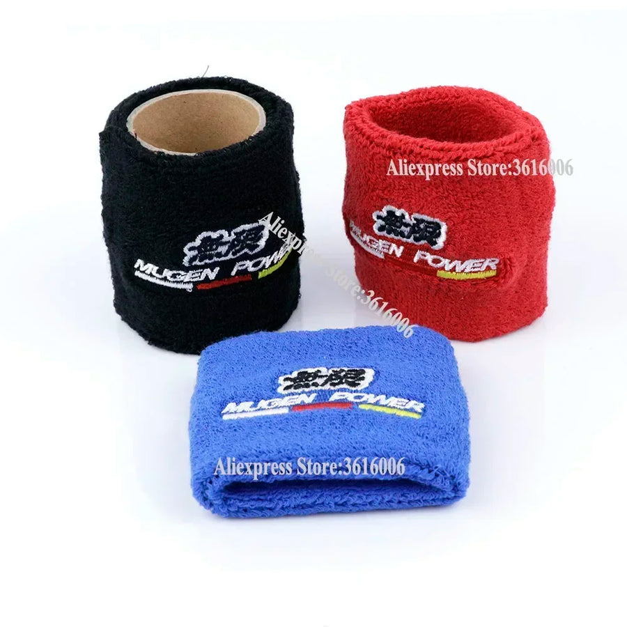 1-Piece JDM-Style Brake or Clutch Fluid Reservoir Cap Sock – Blue, Red or Black