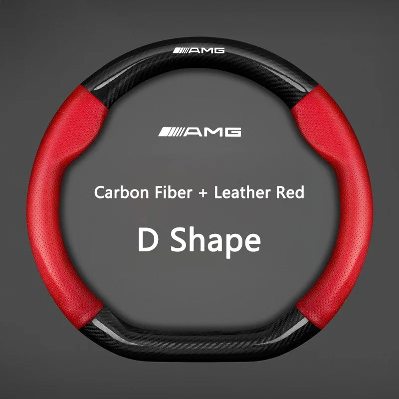 Carbon-Fiber-Style Steering Wheel Cover – Mercedes-Benz O/D Options