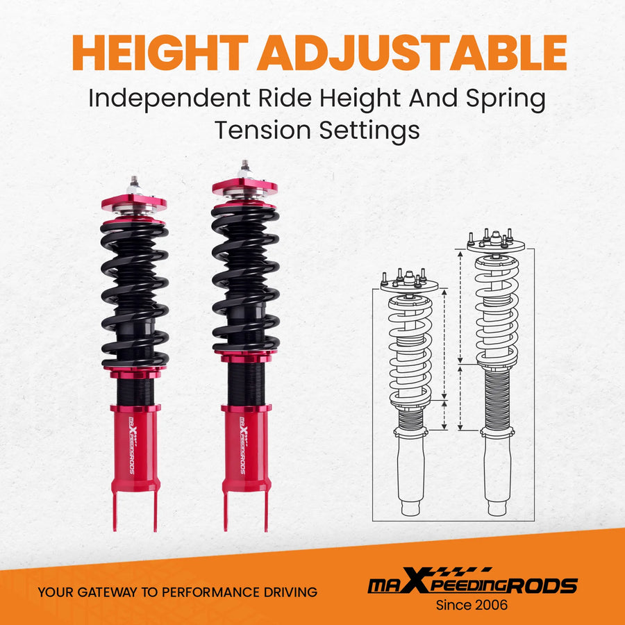 Coilover 24 Way Damper Adjustable Suspension Fit Infiniti Rwd 2008-2015 09+