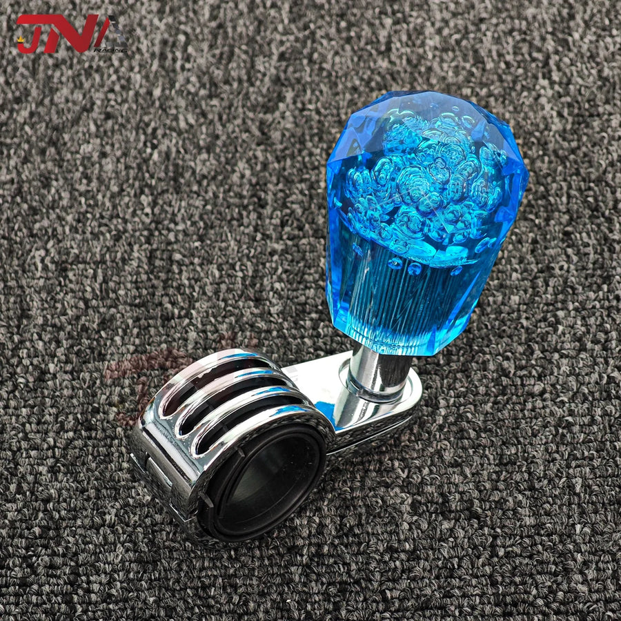JDM Steering Wheel Acrylic Bubble Handle Aid Booster Ball Power Assist Spinner Knob for Car/Truck