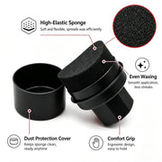 Curved Foam Tire Dressing Applicator with Storage Lid