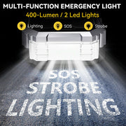 Portable Car Jump Starter with Power Bank and LED Light - Multiple Output Options