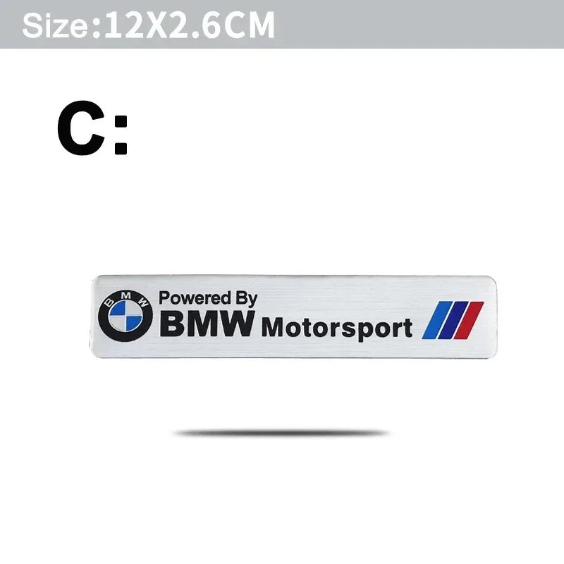 Aluminum Alloy Emblem Badge Decal for BMW – Multiple Designs