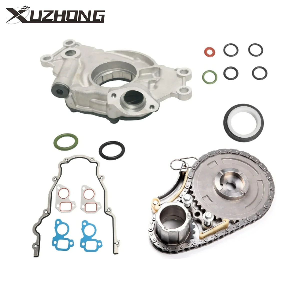 12696357 12586665 Oil Pump Timing Chain Kit for 2007-2013 Chevrolet GMC Cadillac Buick 4.8 5.3 6.0 6.2L
