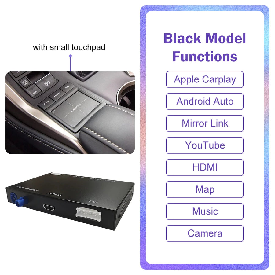 Wireless CarPlay and Android Auto Interface for Lexus 2014-2019