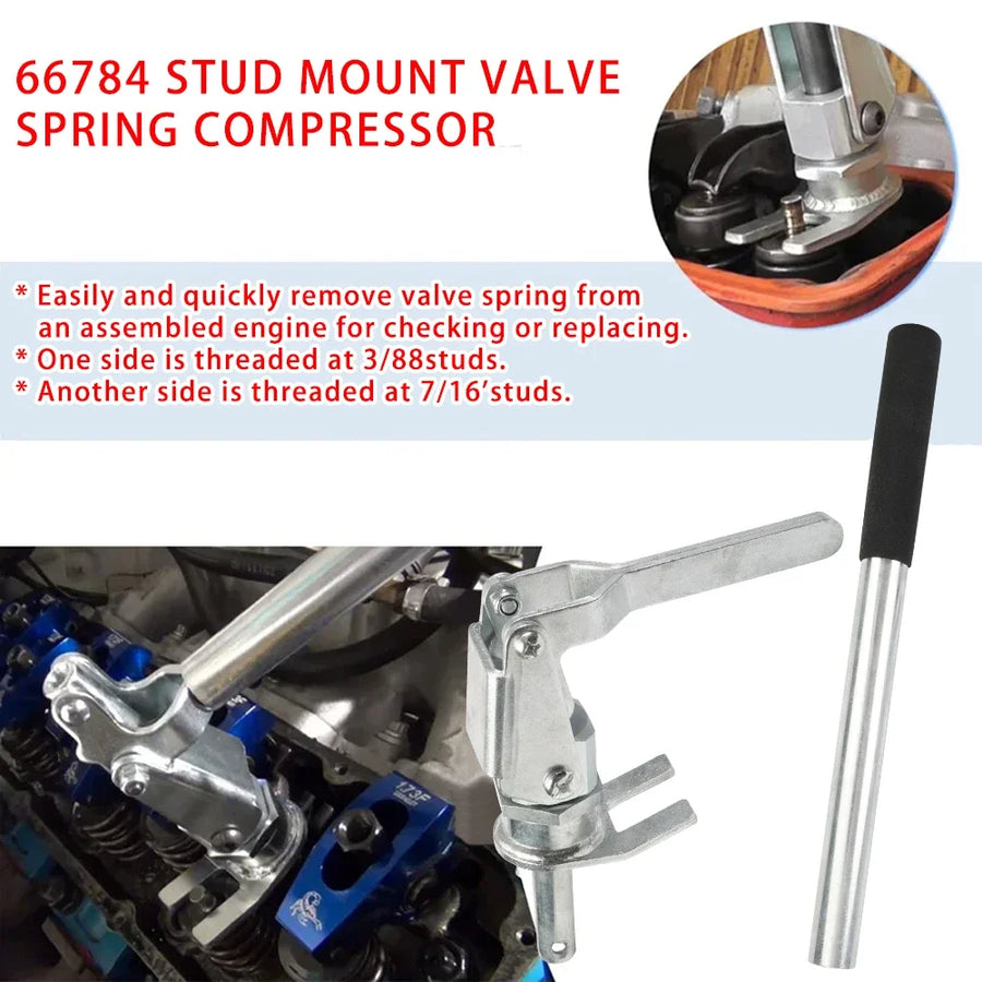 Stud Mount Valve Spring Compressor Remove & Install Valve Spring for all 3/8" & 7/16" Rocker Studs