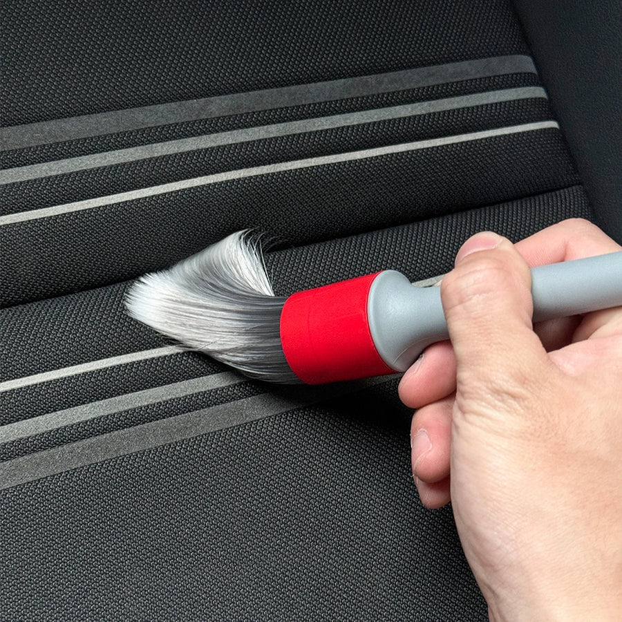 5-Piece Silver Detailing Brush Set with Tapered Bristles