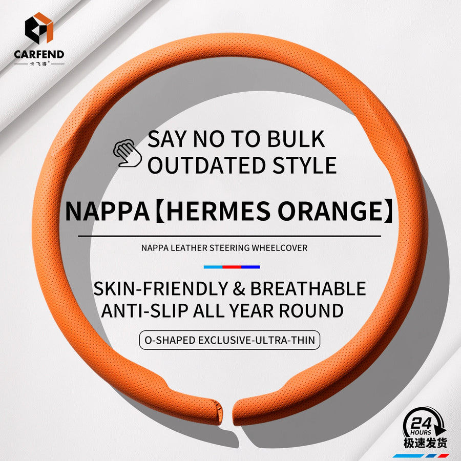 Universal Nappa Leather Car Steering Wheel Cover
