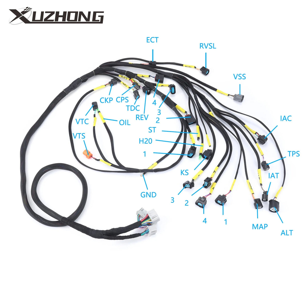 For Honda Acura K-Swap Integra CRX EK EG K-Series Tucked Engine Harness K20 K24