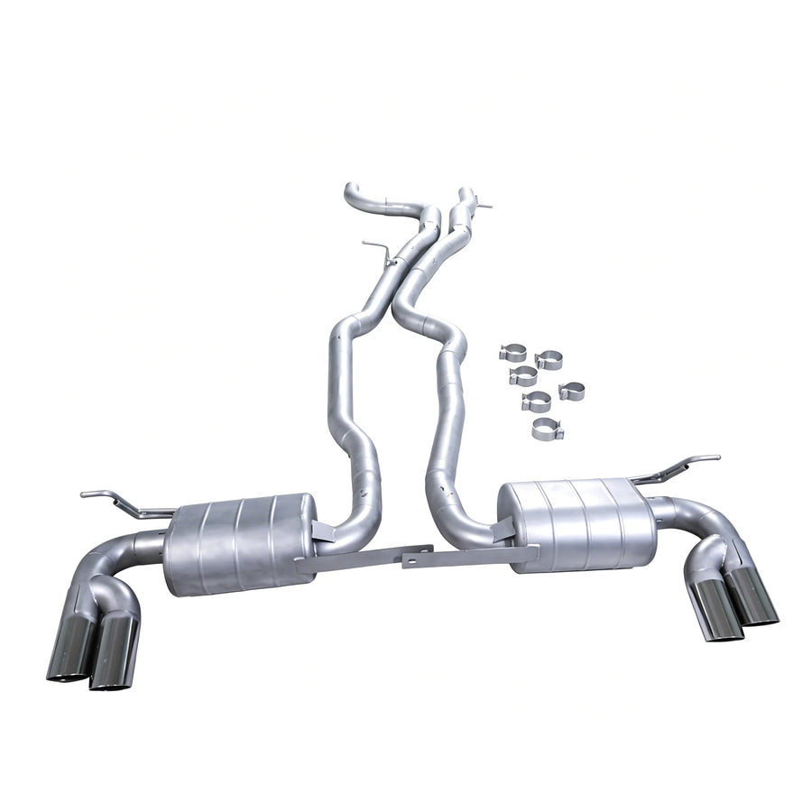 304 Stainless Steel Catback Valvetronic Exhaust System for Touareg 7L 6.0L W12 2004-2010 Valve
