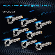 6-Inch 4340 H-Beam Connecting Rods for Chevrolet Small Block