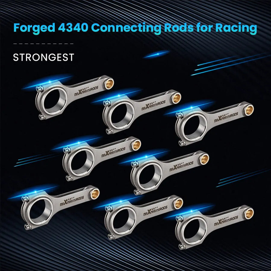 6-Inch 4340 H-Beam Connecting Rods for Chevrolet Small Block
