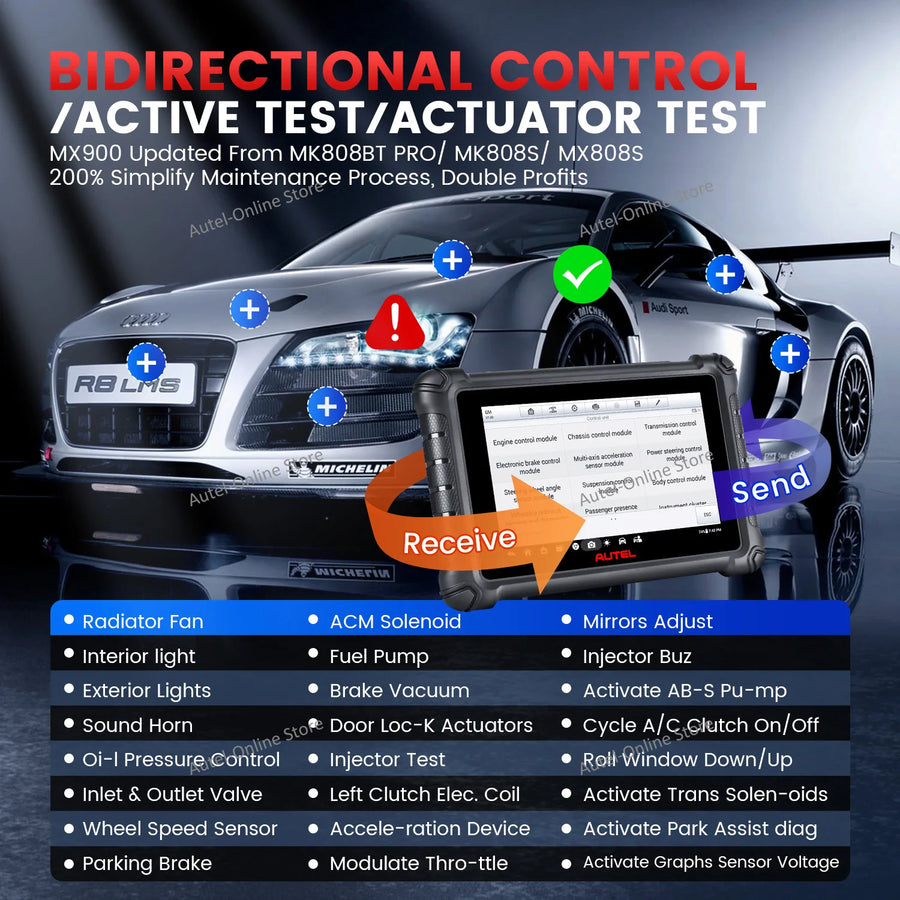 Autel MaxiCheck MX900 Bidirectional All-System OBD2 Scanner