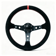 350 mm Deep-Dish Racing Steering Wheel – Leather or Suede
