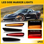 LED Front and Rear Side Marker Lights for Chevrolet Corvette C6 2005-2013