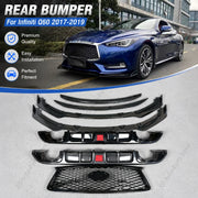 Front Bumper Lip Splitter for Infiniti Q60/Q60S 2017-2019