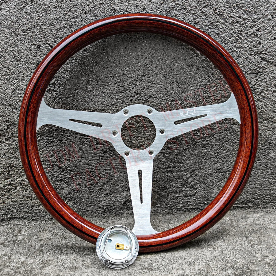 Universal 358mm Wood Sport Steering Wheel