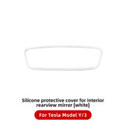 Silicone Interior Rearview Mirror Protector for Tesla Models 2019-2025