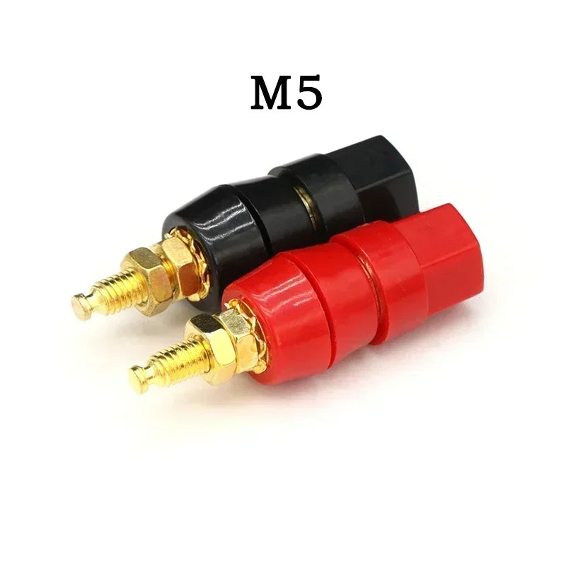 M5-M10 Battery Binding Post Terminal Set - Red and Black