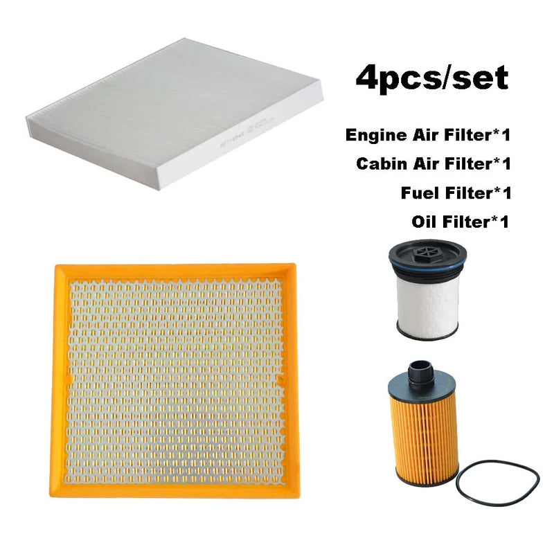 Engine, Cabin & Oil Filter Set for Jeep Grand Cherokee 3.0L Diesel 2014-2019