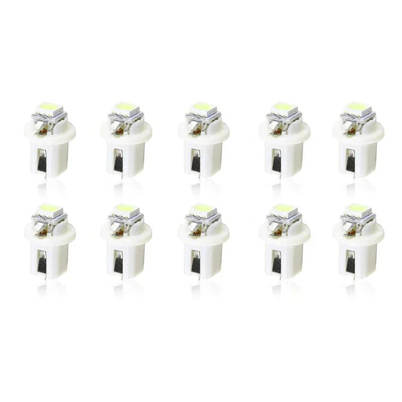 T5 B8.5D 5050 LED Dashboard Bulbs – 10 Pack