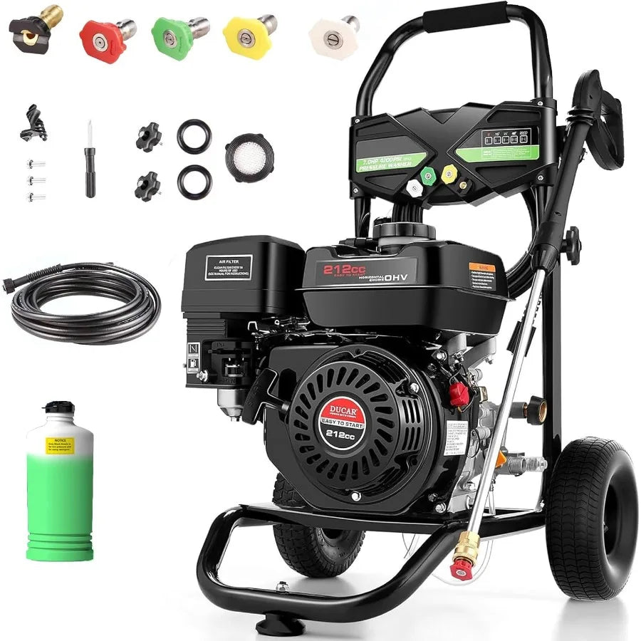 4200 PSI 4.0 GPM Gas Pressure Washer with 212cc Engine
