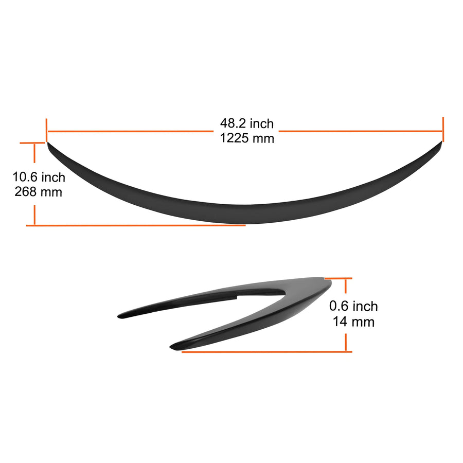 Gloss Black Rear Spoiler – 2018–2023 Toyota Camry