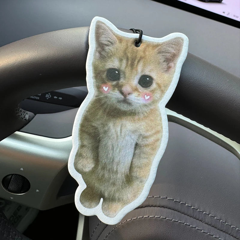 Cute Hamster Meme Hanging Car Air Freshener