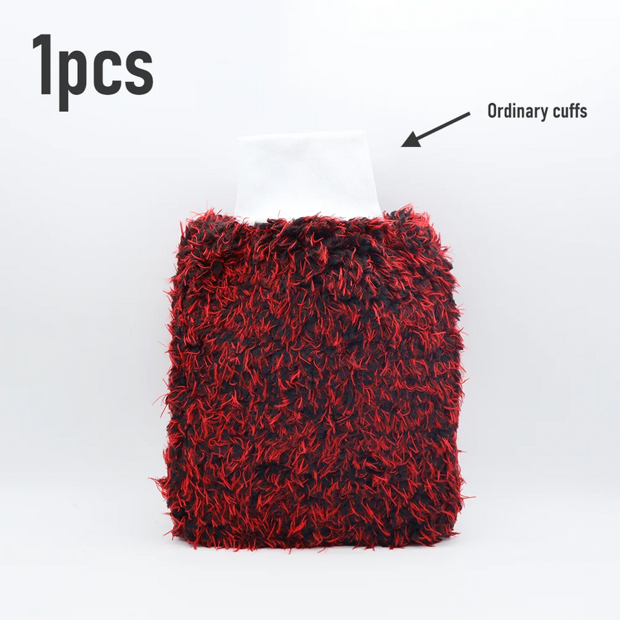 Dual-Sided Microfiber Car Wash Mitts - Color Options