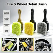 Wheel & Tire Cleaning Brush with Textured Handle