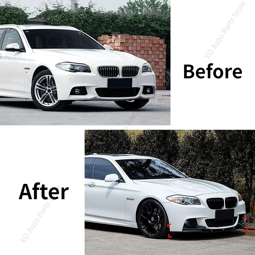 Front Bumper Lip Splitter for BMW 5 Series F10/F11 M Sport 2011-2017