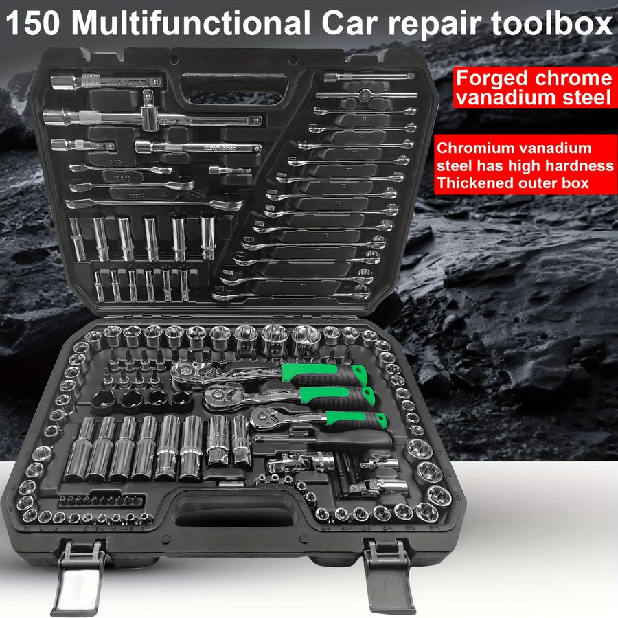 46/150-Piece Automotive Socket and Hand Tool Set