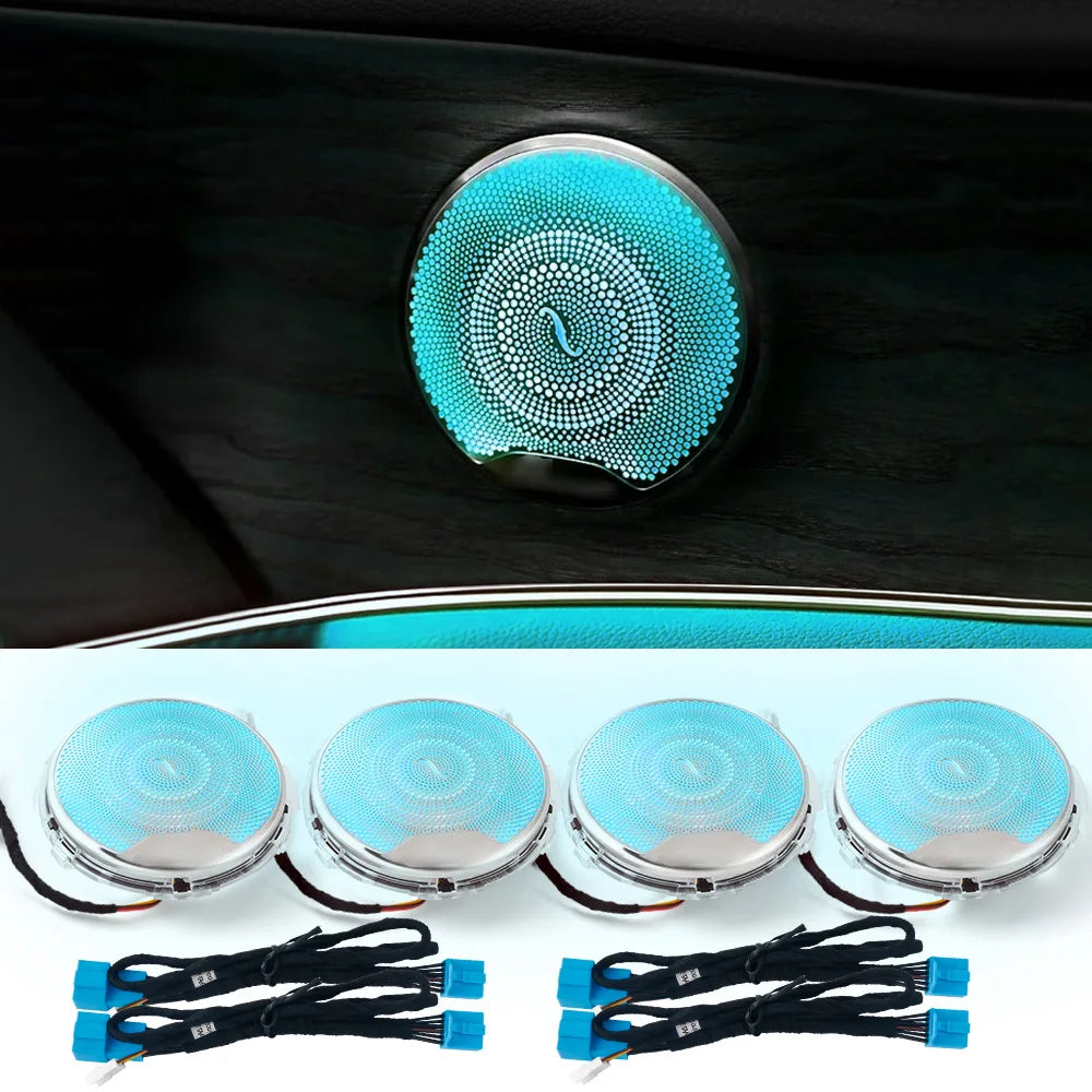 Stainless-steel Door Speaker Cover Trim for Mercedes-benz C-class, E-class and Glc