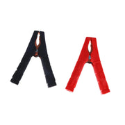 100A Red and Black Battery Alligator Clamp Pair