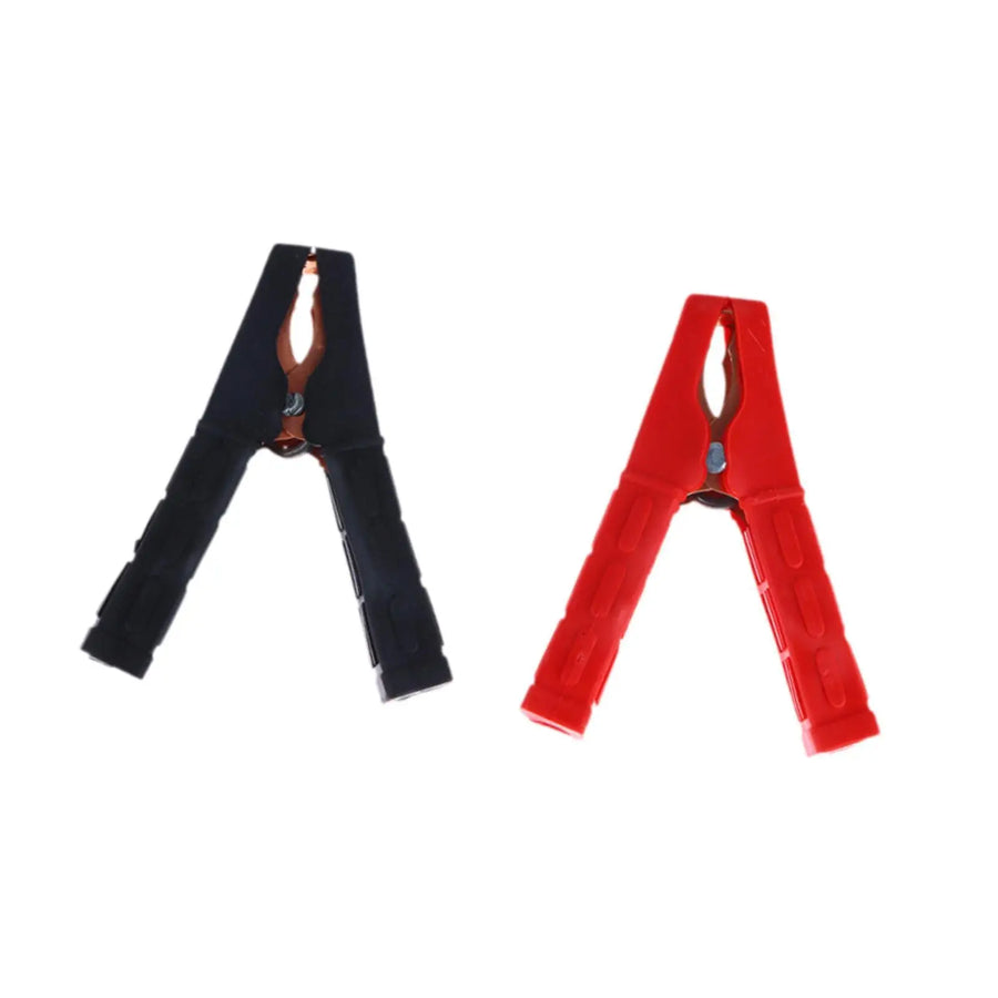 100A Red and Black Battery Alligator Clamp Pair