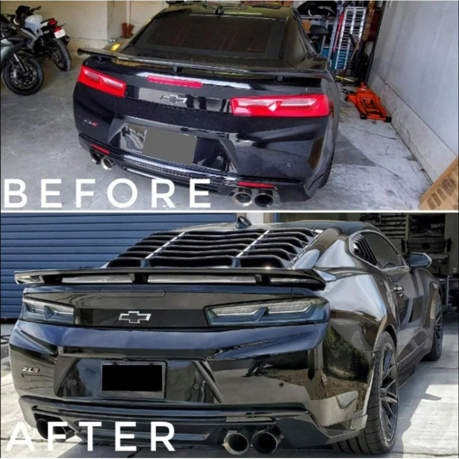 Rear & Side Window Louver Set for 2016–2025 Chevrolet Camaro