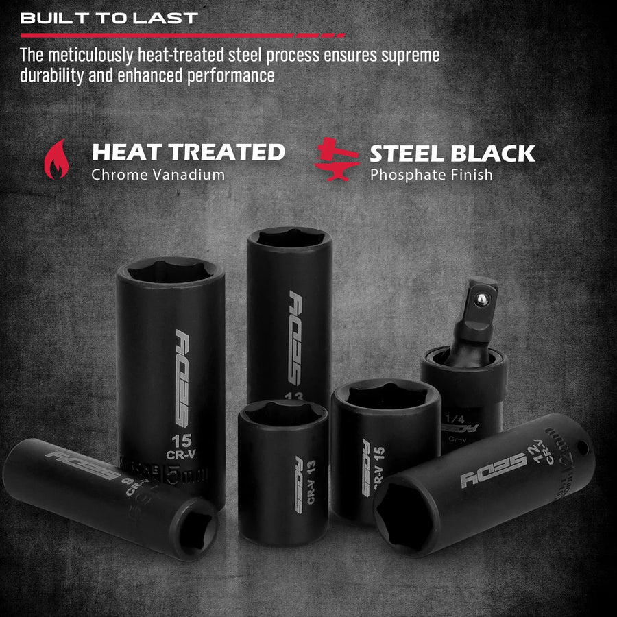 64-Piece 1/4-Inch Drive Impact Socket and Bit Set