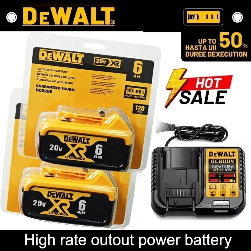 Genuine DEWALT 20V MAX Battery & Charger Options – 5Ah/6Ah