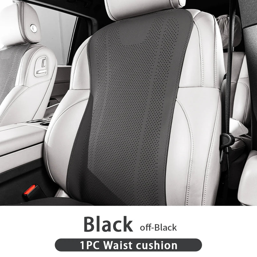 Universal Leather-look Car Seat Cover and Cushion Set