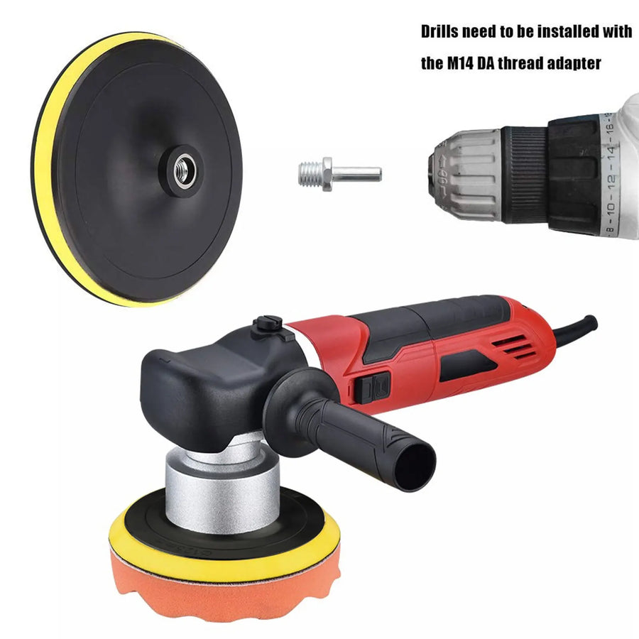 Drill-Mounted Foam Buffing and Polishing Pad Kit