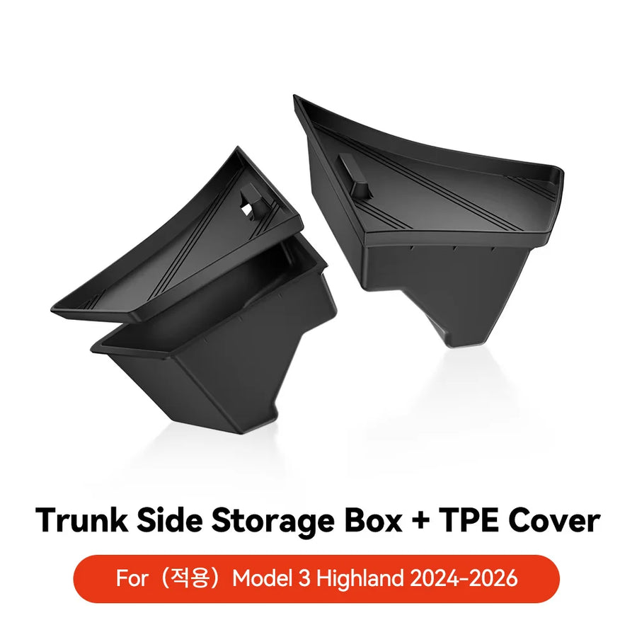 Trunk Side Storage Organizer for Tesla Model 3 Highland 2024-2025